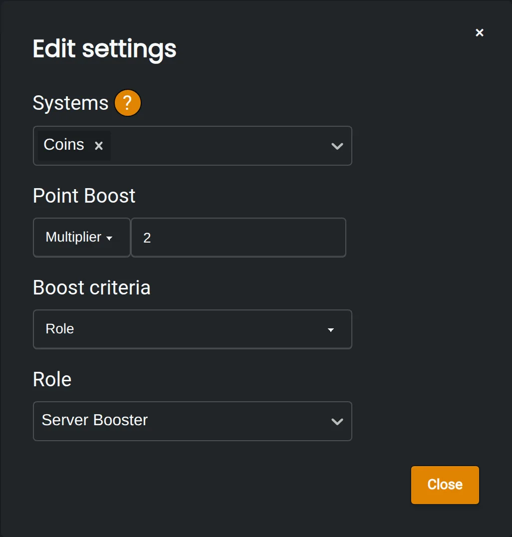 A boost that doubles the coins members earn while they have the Server Booster role